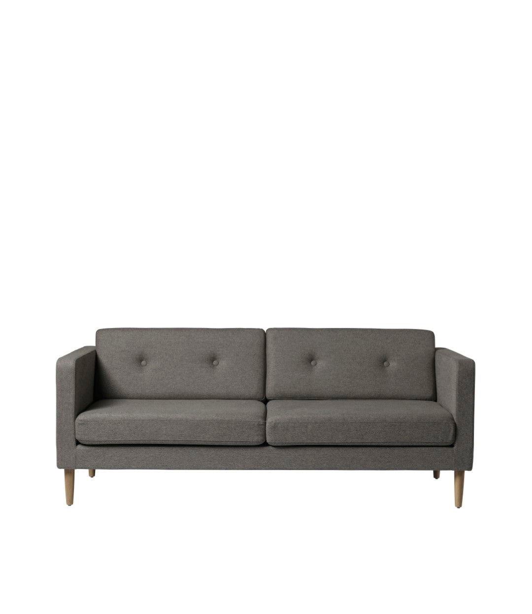 L42 Firhøj - 2,5 pers. sofa - Eg - Grey