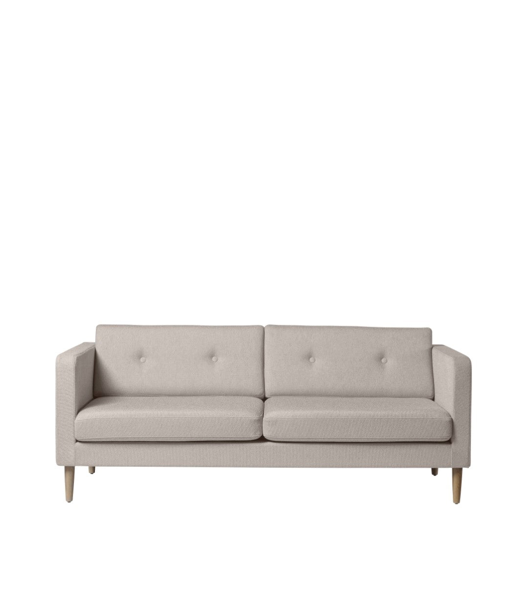 L42 Firhøj - 2,5 pers. sofa - Eg - Beige Grey