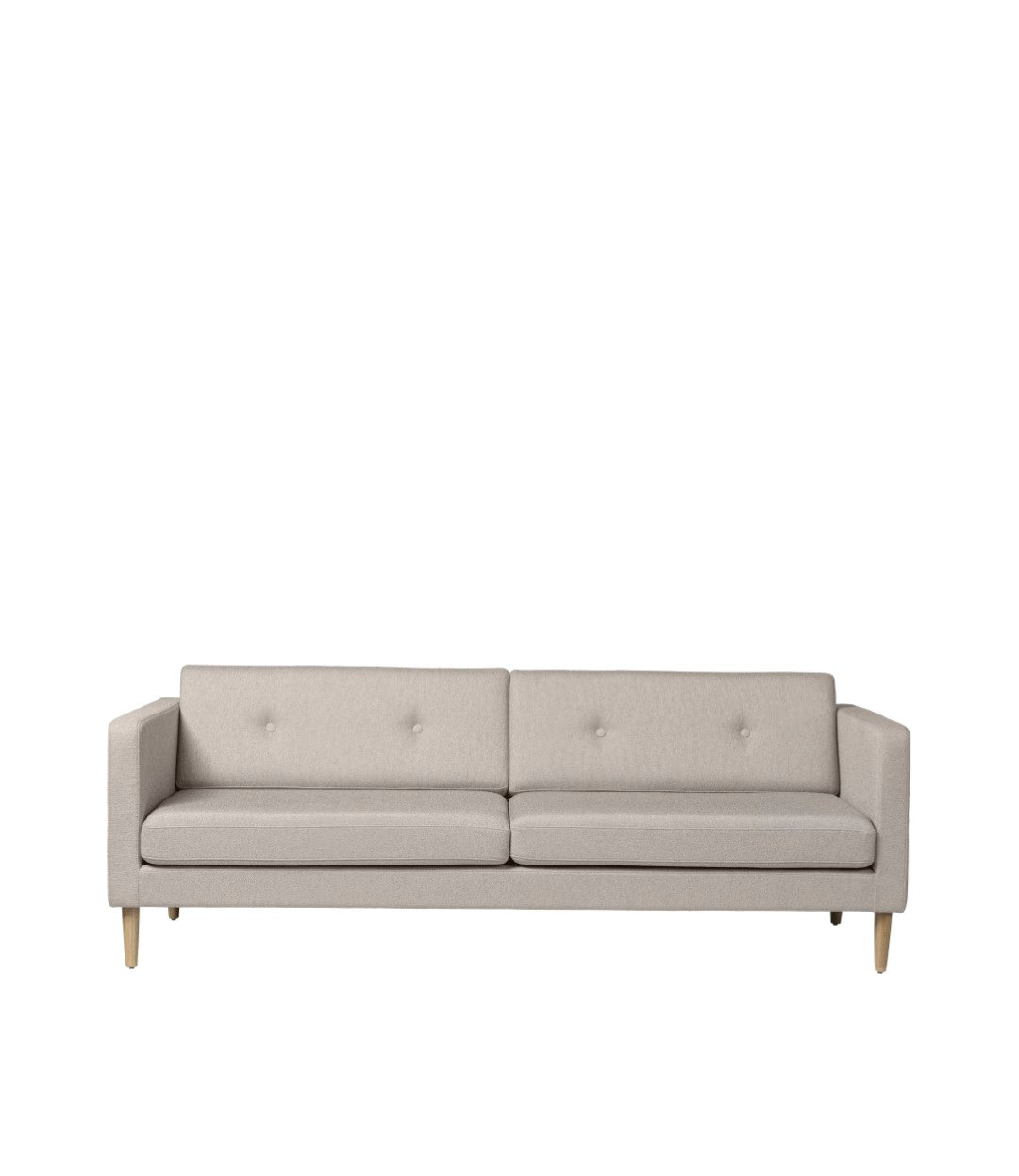 L42 Firhøj - 3 pers. sofa - Eg - Beige Grey