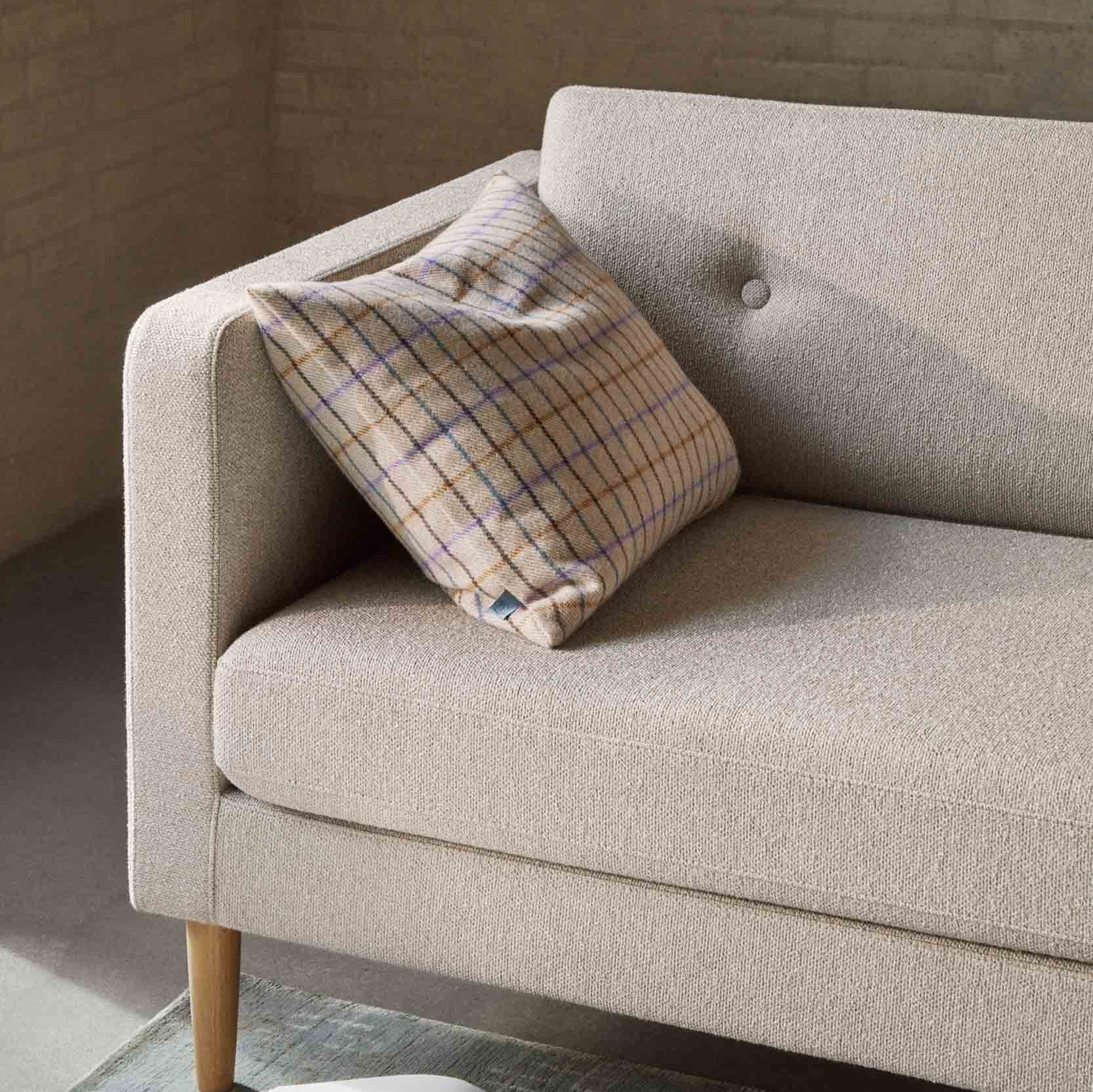 L42 Firhøj - 3 pers. sofa - Eg - Beige Grey