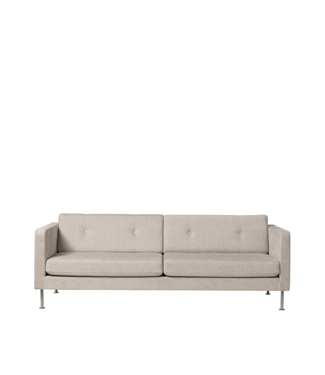 L42 Firhøj - 3 pers. sofa - Stål - Beige (213)