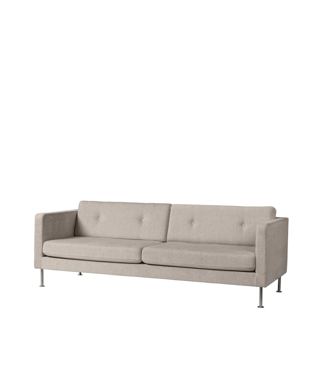 L42 Firhøj - 3 pers. sofa - Stål - Beige (213)