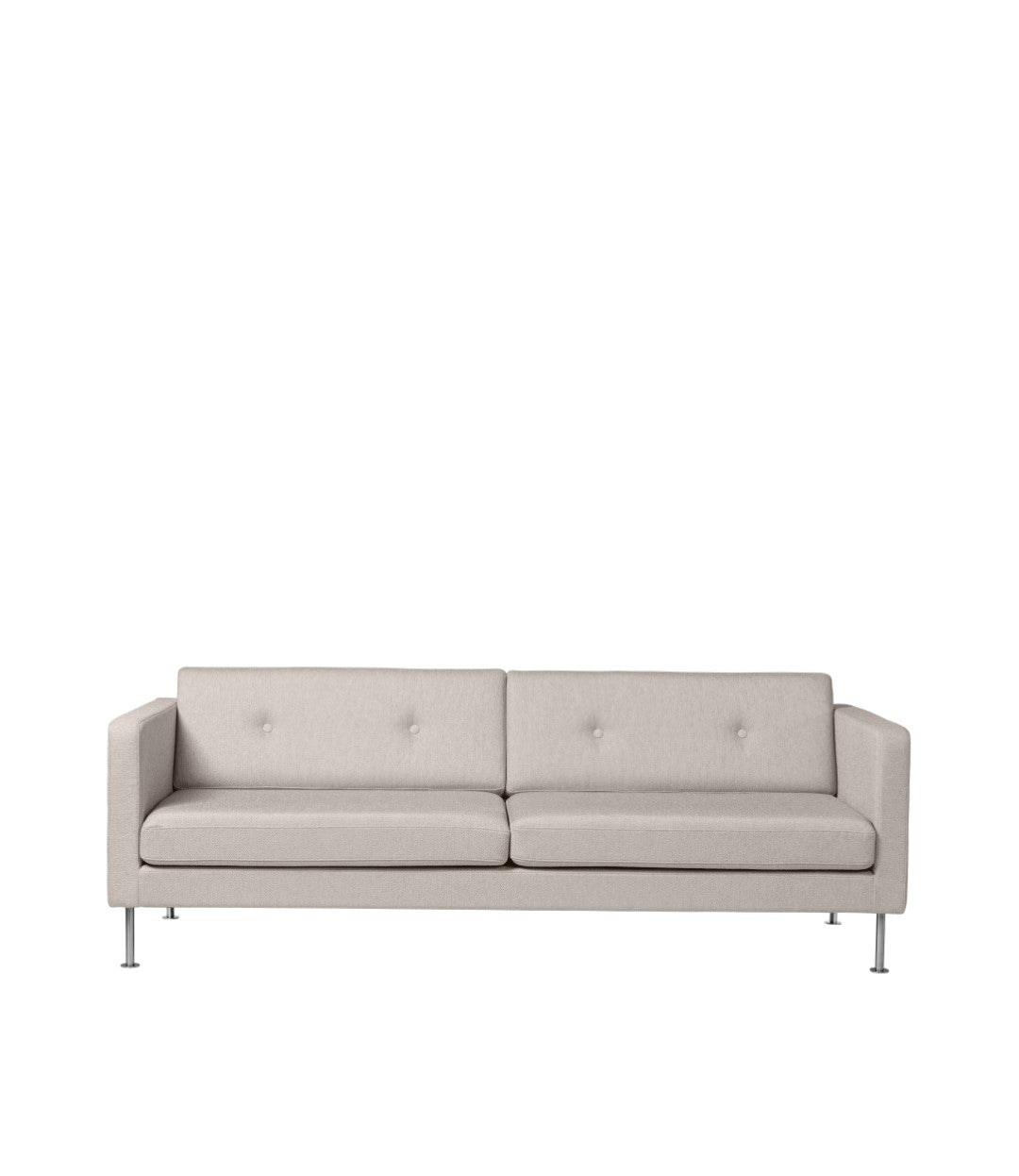 L42 Firhøj - 3 pers. sofa - Stål - Beige Grey