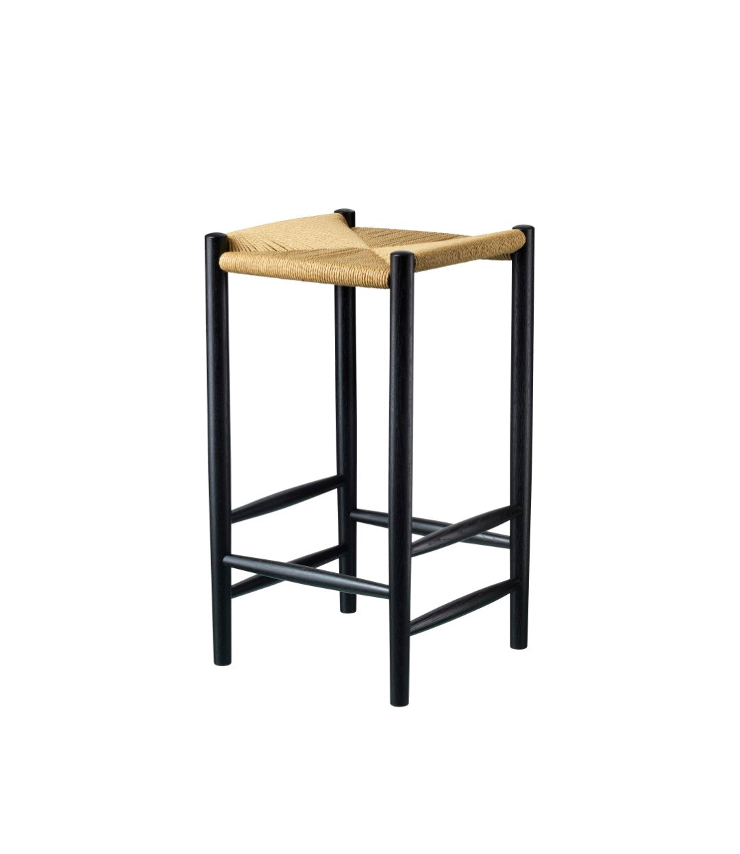 J164C - Counter firkantet - Eg - Jet Black