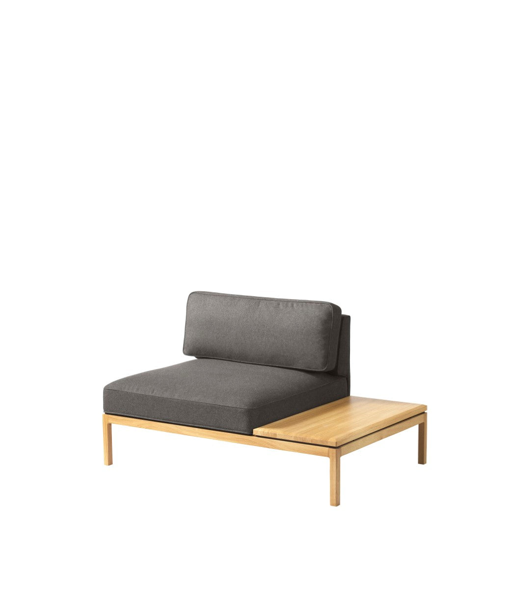 L37 7-9-13 Sofa Højre bordmodul 130 cm i Dark Grey af Thomas E. Alken 