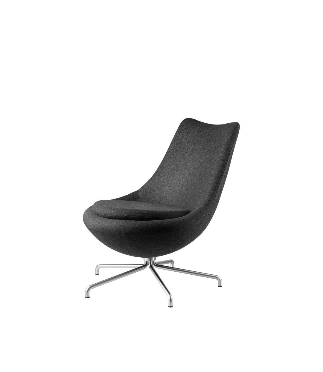 L40 Bellamie Loungestol i Stål Dark Grey af Poul M. Volther