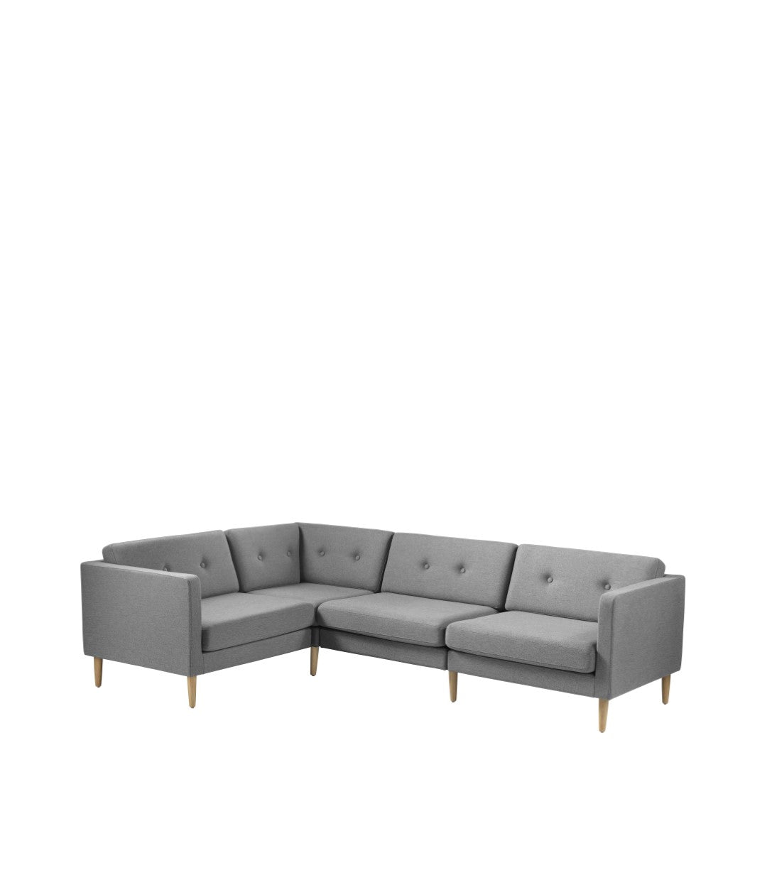 L42 Firhøj Sofa Hjørnemodul i Eg Grey af Unit10