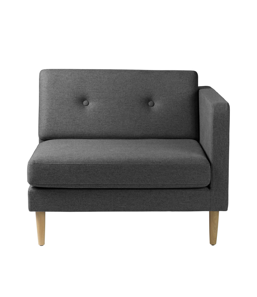 L42 Firhøj Sofa Højre modul 90 i Eg Dark Grey af Unit10