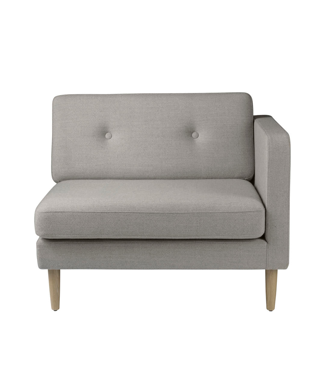 L42 Firhøj Sofa Højre modul 90 i Eg Grey Beige af Unit10