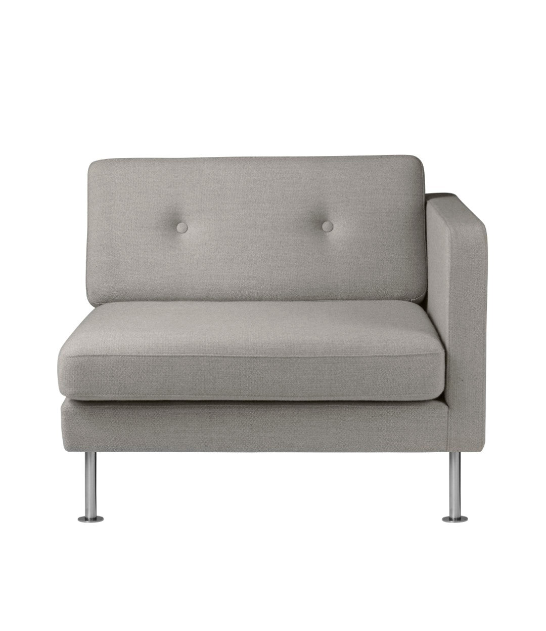 L42 Firhøj Sofa Højre modul 90 Stål Grey Beige af Unit10