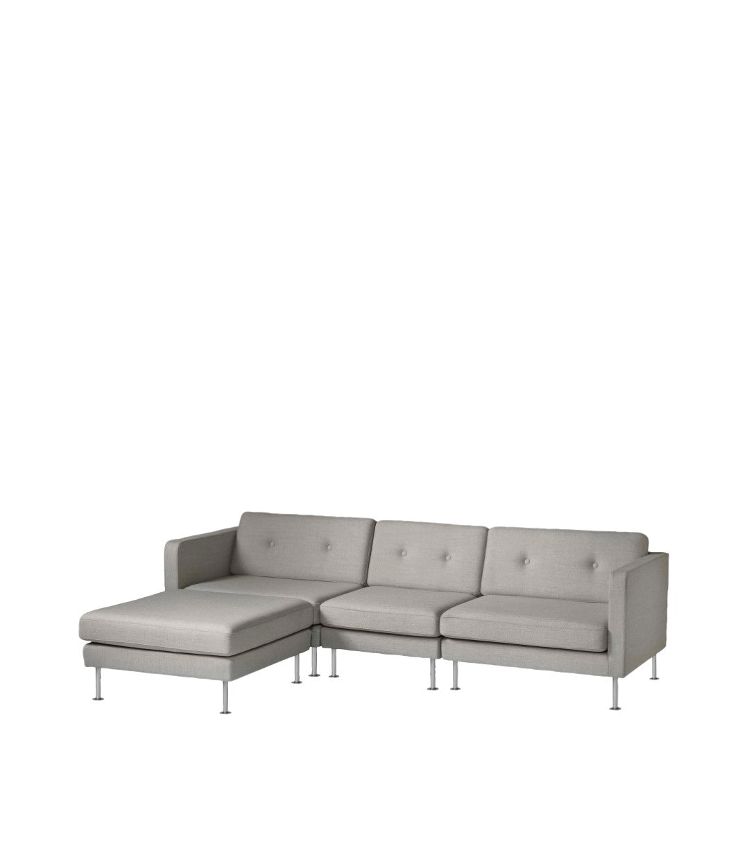 L42 Firhøj Sofa Højre modul 90 Stål Grey Beige af Unit10 - Kombinationer