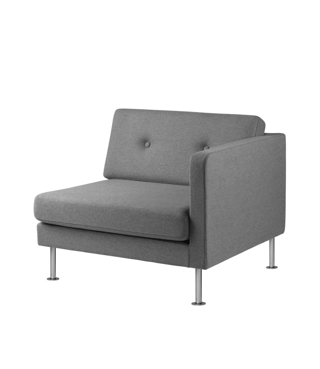 L42 Firhøj Sofa Højre modul 90 Stål Grey af Unit10