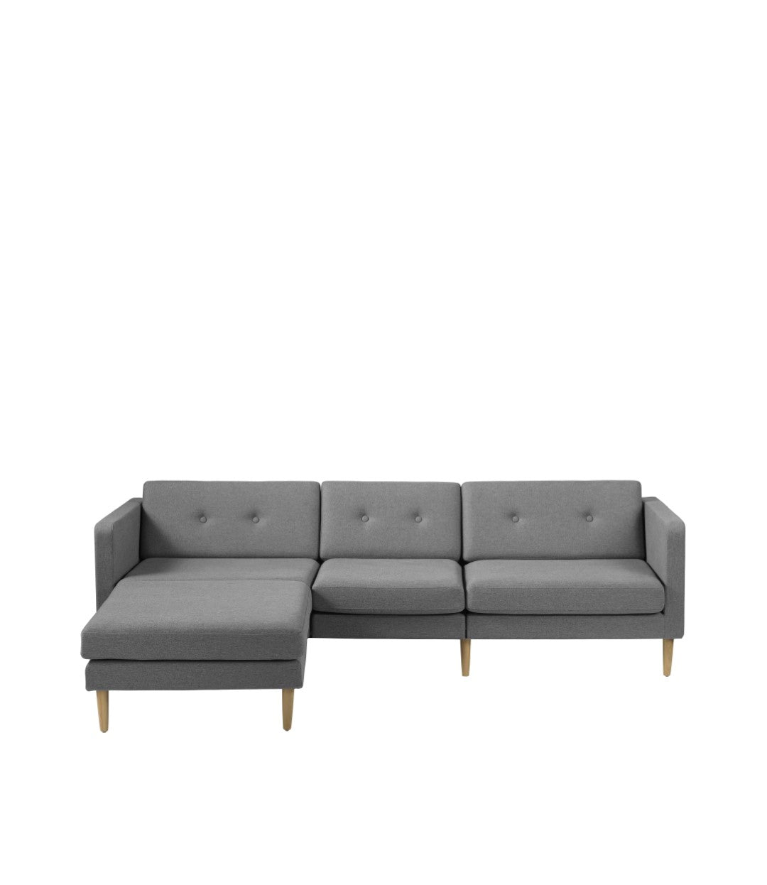 L42 Firhøj Sofa Venstre modul 90 Eg i Grey af Unit10 - Kombinationer