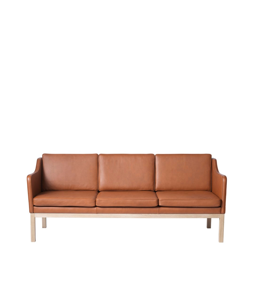 L43 MK46 3 personers sofa i Cognac Læder af Mogens Koch